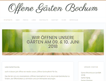 Tablet Screenshot of offenegaerten-bochum.de